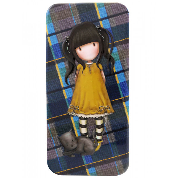 Futrola za olovke metalna GORJUSS TARTAN Ruby (Yellow) 