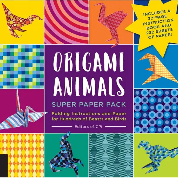 ORIGAMI ANIMALS SUPER PAPER PACK 