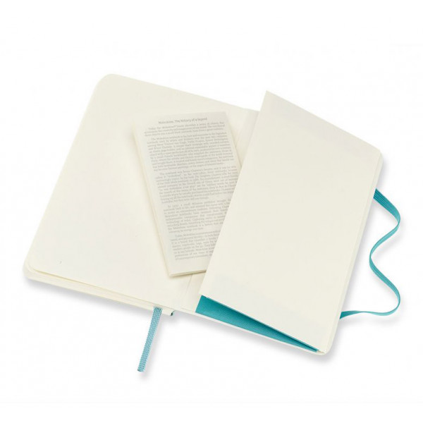 Notes MOLESKINE 9x14 cm Svetlo plava (meke korice, beli listovi) 