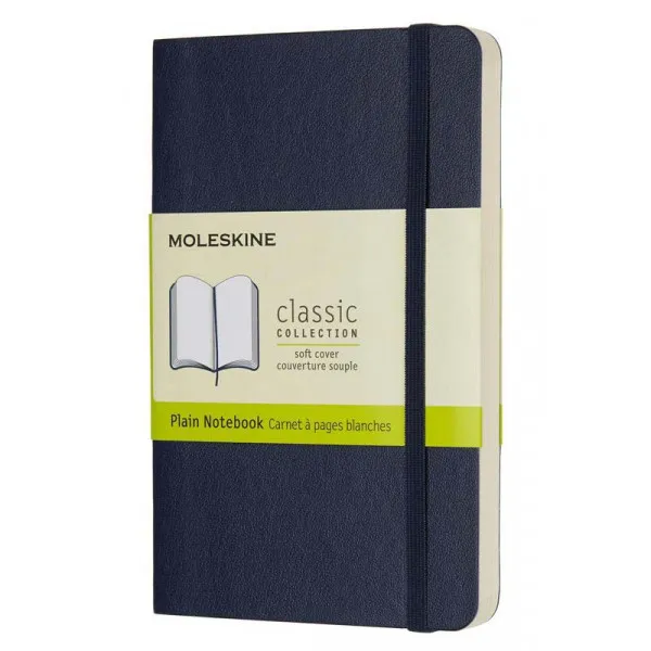 Notes CLASSIC MOLESKINE Softcovers, džepni, tamno plavi 
