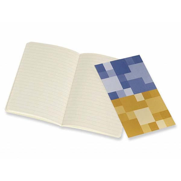 Notes VOLANT MOLESKINE Set od 2, Ruled, plava/žuta 