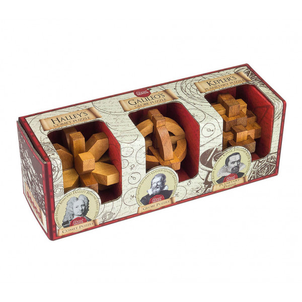 IQ puzle HALLEY, GALILEO & KEPLER, set od 3 