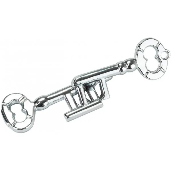 METAL AND WOODEN FRANKLINS KEYS PUZZLE 
