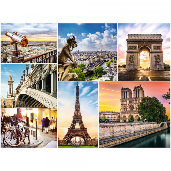 Puzzle 3000 TREFL Magic of Paris, Collage 