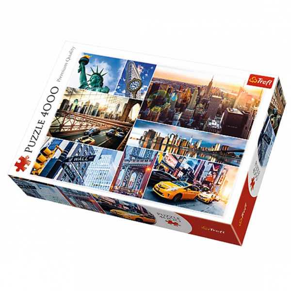 Puzzle 4000 TREFL New York City, Collage 