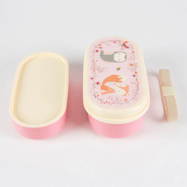 WOODLAND FRIENDS FOX BENTO LUNCH BOX 
