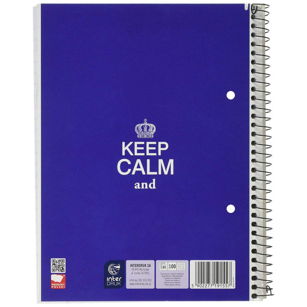 Sveska sa spiralom A5 UV na linije 