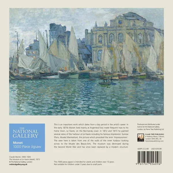 Puzzle NATIONAL GALERY Monet The Museum at Le Havre 1000 