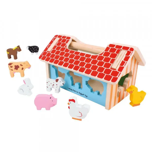 Drvena igračka slagalica FARMHOUSE SORTER 