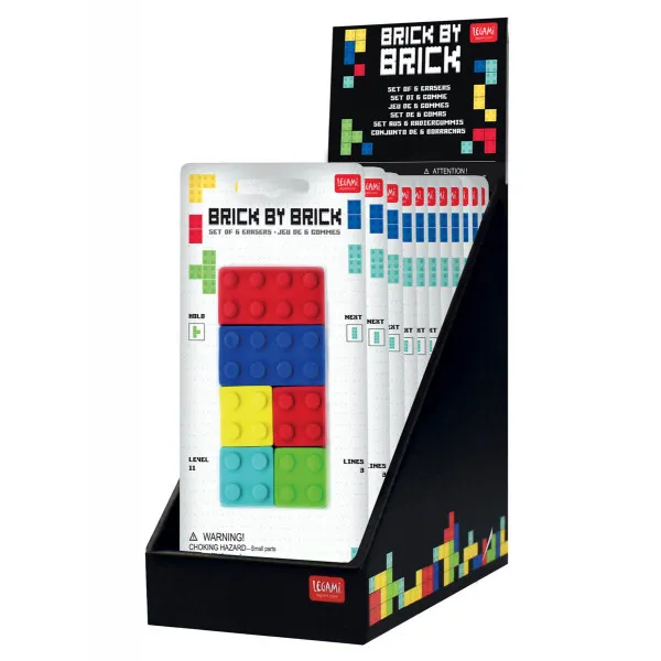 Set gumica za brisanje BRICK BY BRICK 