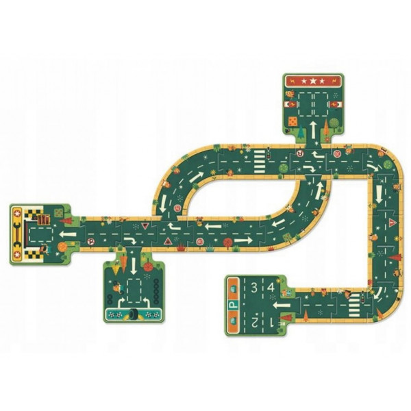 DJECO Puzzle za decu ROADS 21 
