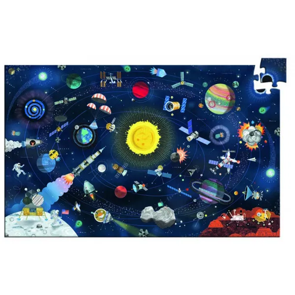 Puzzle za decu THE SPACE 200 + Brošura 