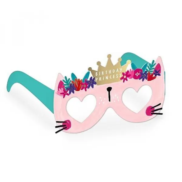 Rođendanske papirne naočare : Princess Birthday CAT 