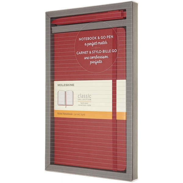 Notes A5 MOLESKINE poklon olovka, crvena 