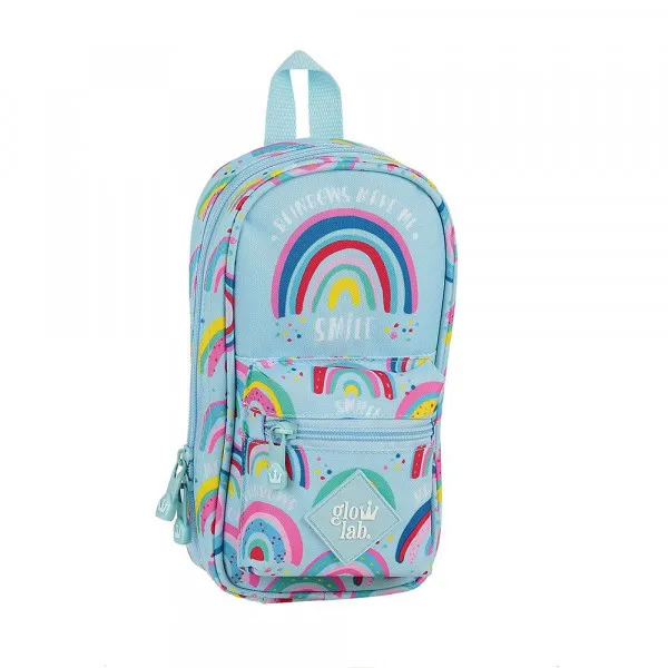 Torbica PENCIL CASE BACKPACK WITH 4 EMPTY CASES RAINBOW 