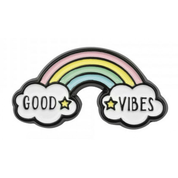 Set ENAMEL STICKERS GOOD VIBES 