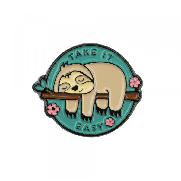 Set ENAMEL STICKERS TAKE IT EASY 