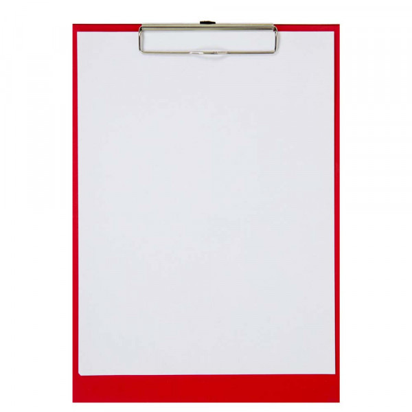 Mapa sa klipsom plastificirana A4 Noki crvena 