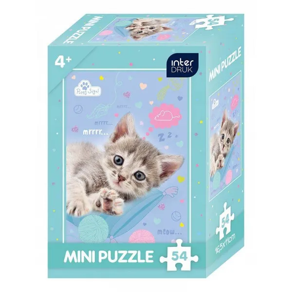 Mini puzle DOG WITH CAT 