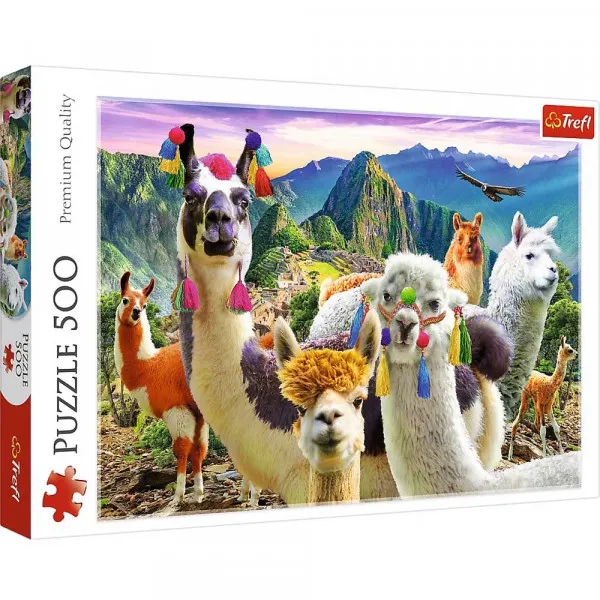 Puzzle TREFL Llamas in the mountains 500 