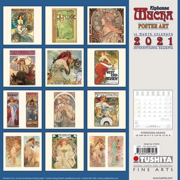 Kalendar za 2021. godinu, Alfonso Muha 