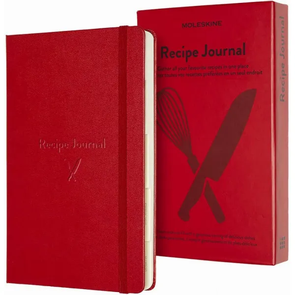 Notes Recipe Journal A5 MOLESKINE 13x20 cm Crveni (tvrde korice) 