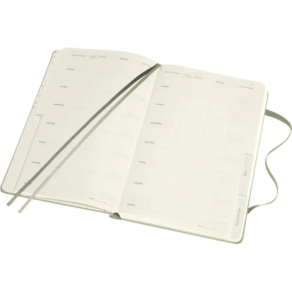 Notes Wellness Journal A5 MOLESKINE 13x20 cm Zeleni (tvrde korice) 