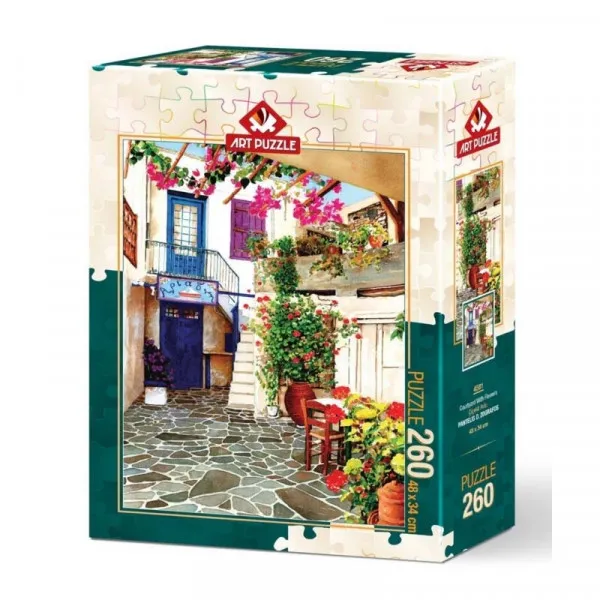 Puzzle COURTYARD WITH FLOWERS  260 kom 