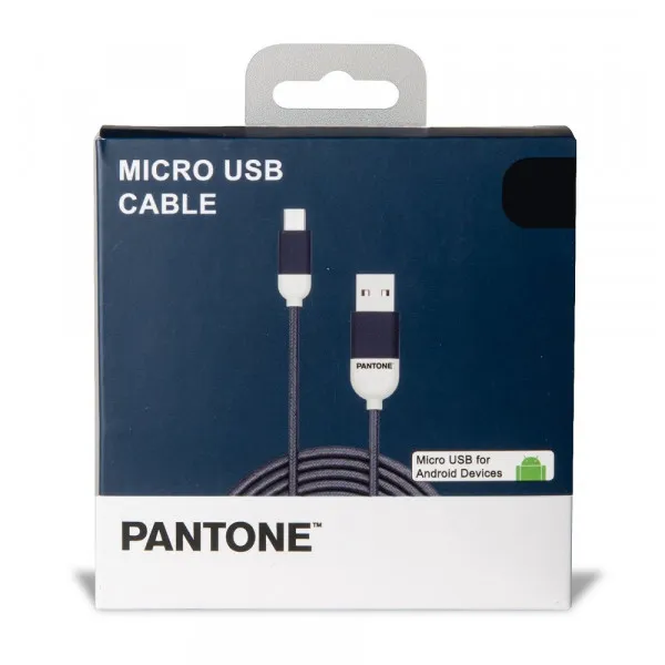 PANTONE mikro USB kabl TAMNO PLAVI 