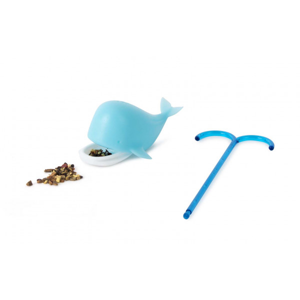 Silikonska cediljka za čaj PLAVI KIT 