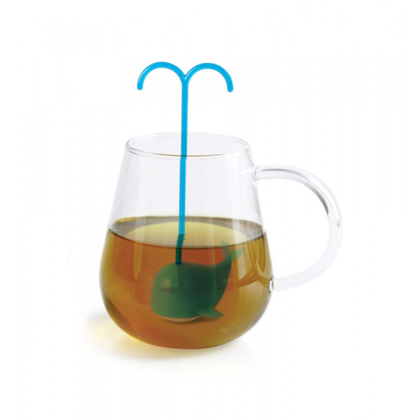 Silikonska cediljka za čaj PLAVI KIT 