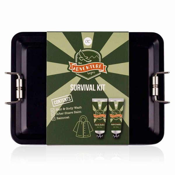 Poklon set za muškarce ADVENTURE COLLECTIO u čeličnoj kutiji 