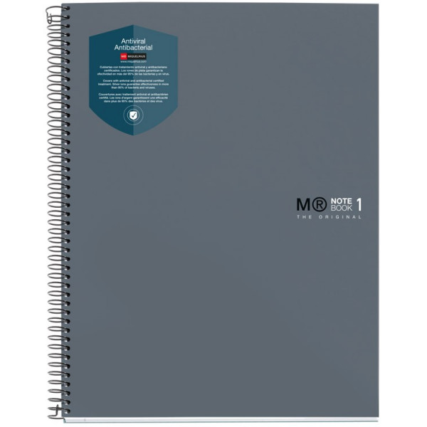 Antibakterijska sveska A4 tvrdi povez -SIVA 