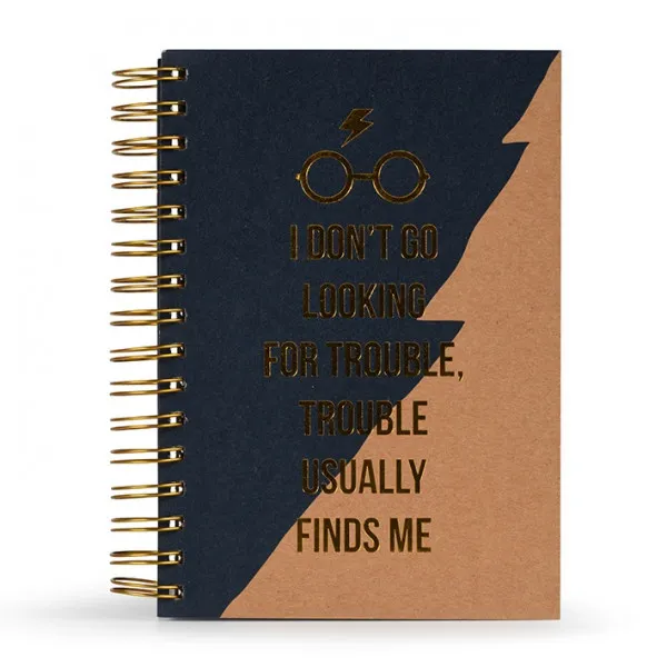 Notes premium A5 HARRY POTTER Trouble Usually Finds Me 