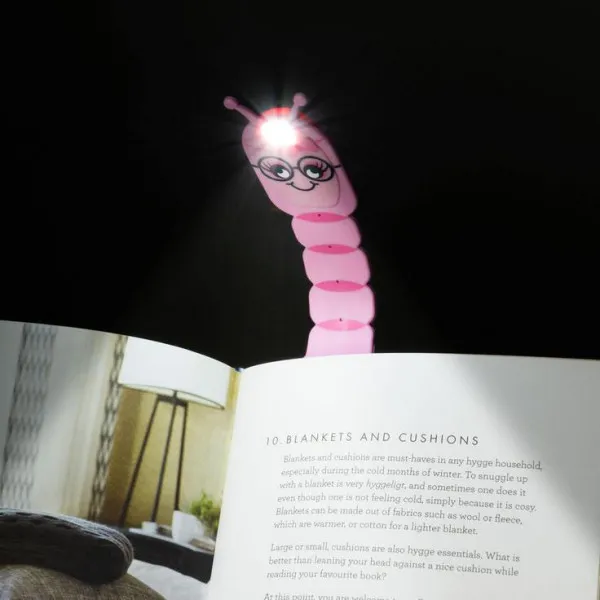 Lampica za knjige FLEXILIGHT BOOKWORM Pink 