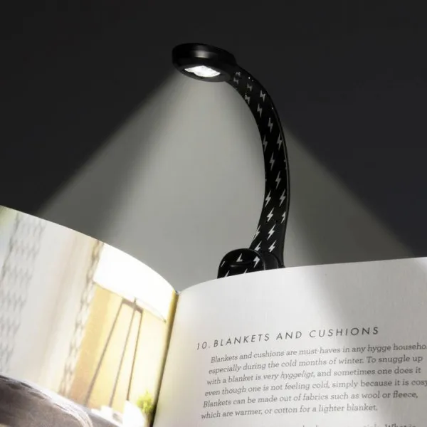 Lampica za knjige FLEXILIGHT XTRA Black bolt 