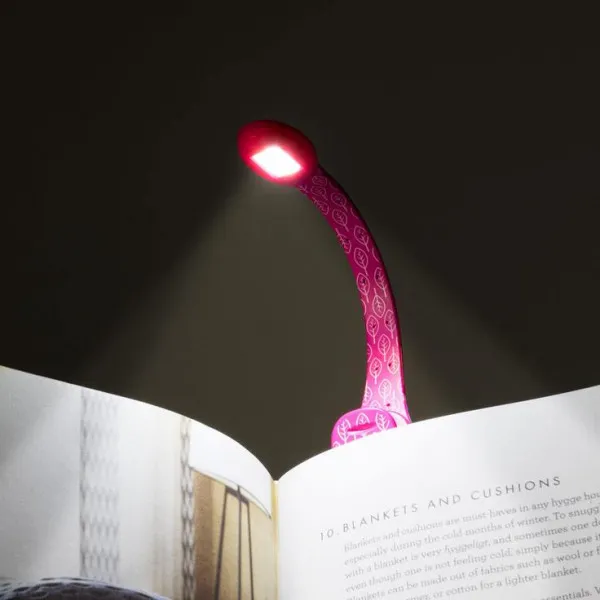 Lampica za knjige FLEXILIGHT XTRA Pink leaf 