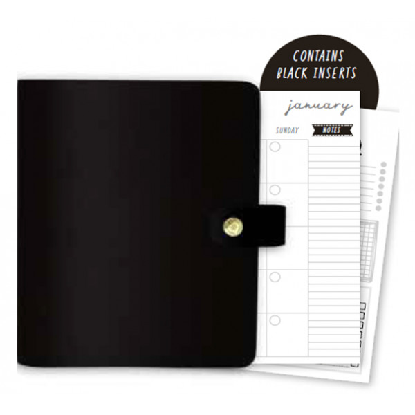 CARPE DIEM nedatumirani planer CRNI 