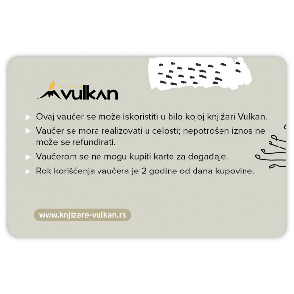 GIFT KARTICA / VAUČER  sivo žuta 5000 