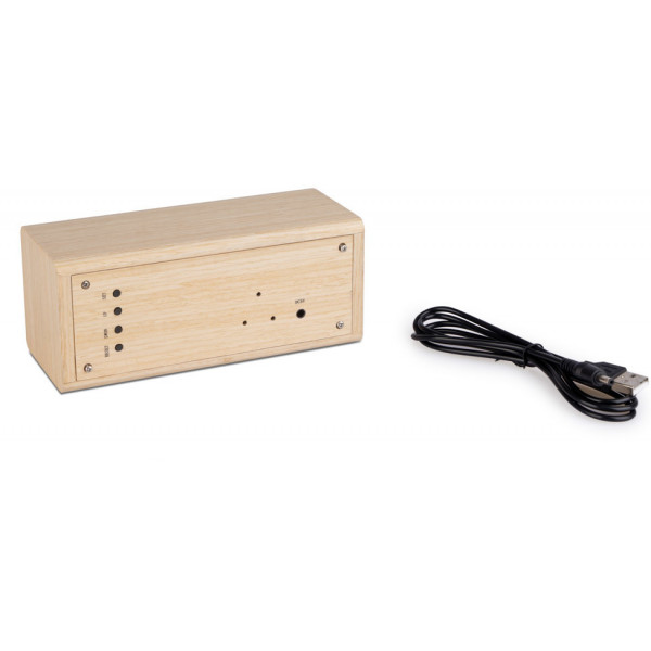 Drveni digitalni budilnik HRAST 