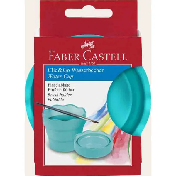 Čaša za slikanje FABER CASTEL CLIC&GO -TIRKIZNA 
