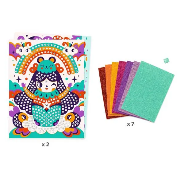 Kreativni kolaž set KOKESHI 
