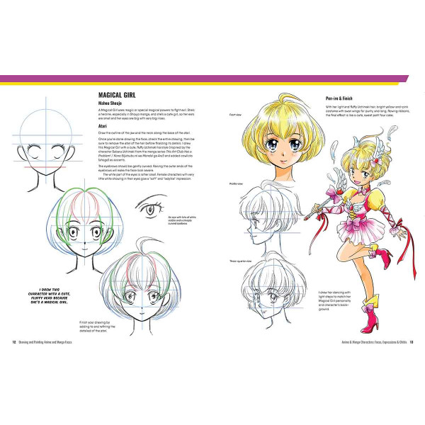 DRAWING AND PAINTING ANIME AND MANGA FACES 