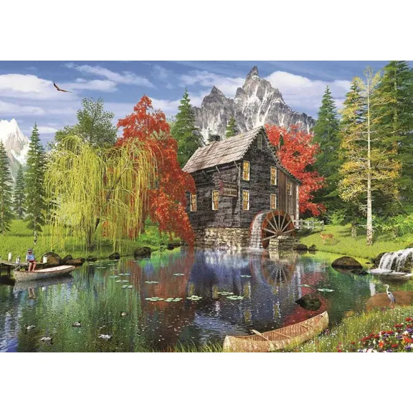 Puzzle 1500 FISHING BY THE MILL 