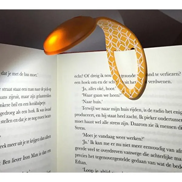 Fleksibilna lampica za knjigu ORANGE 