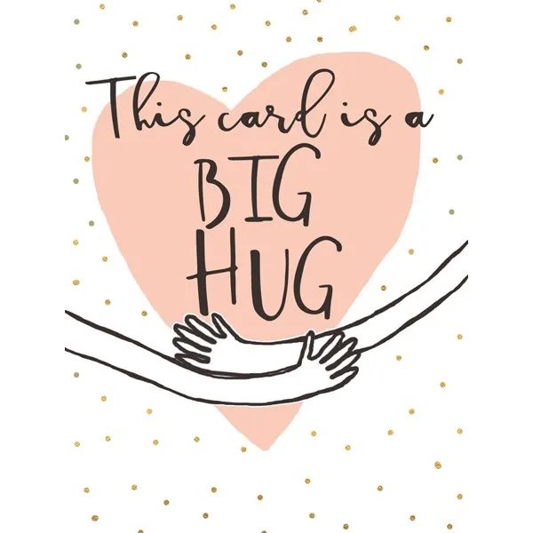 Čestitka THIS CARD IS A BIG HUG 