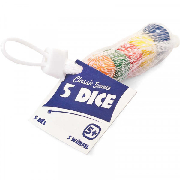 Kockice za igru WOODEN DICE 5 kom 