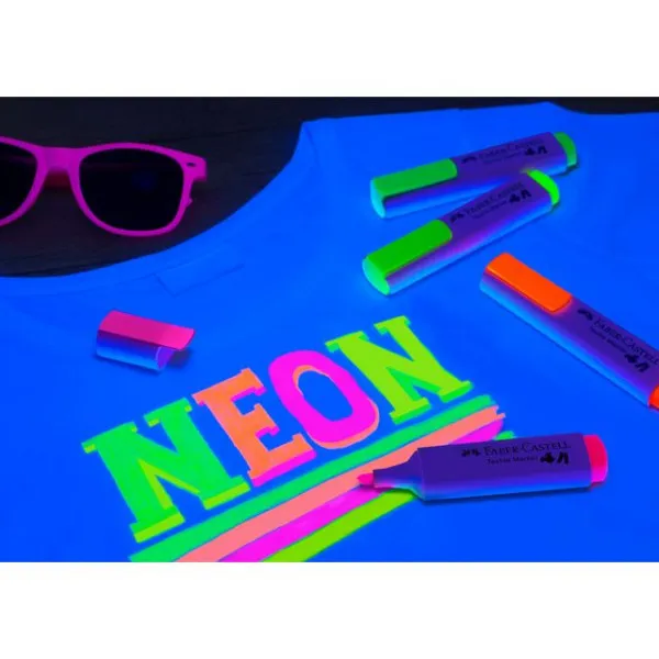 FABER CASTELL markeri za tekstil NEON 1/4 