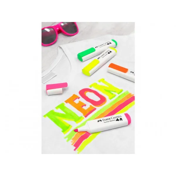 FABER CASTELL markeri za tekstil NEON 1/4 