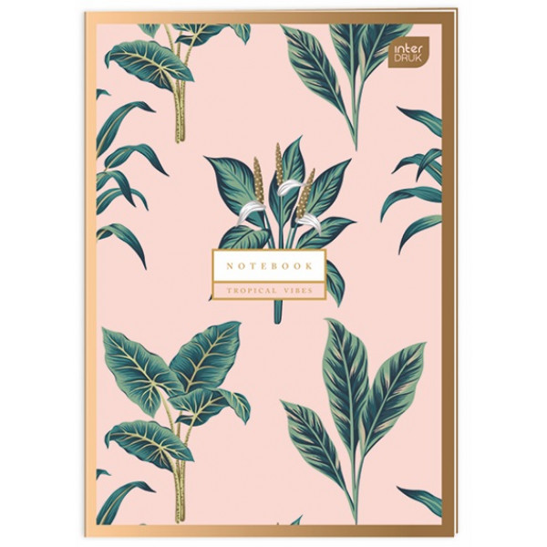 Sveska A4 kvadratići METALLIC SATIN GOLD 